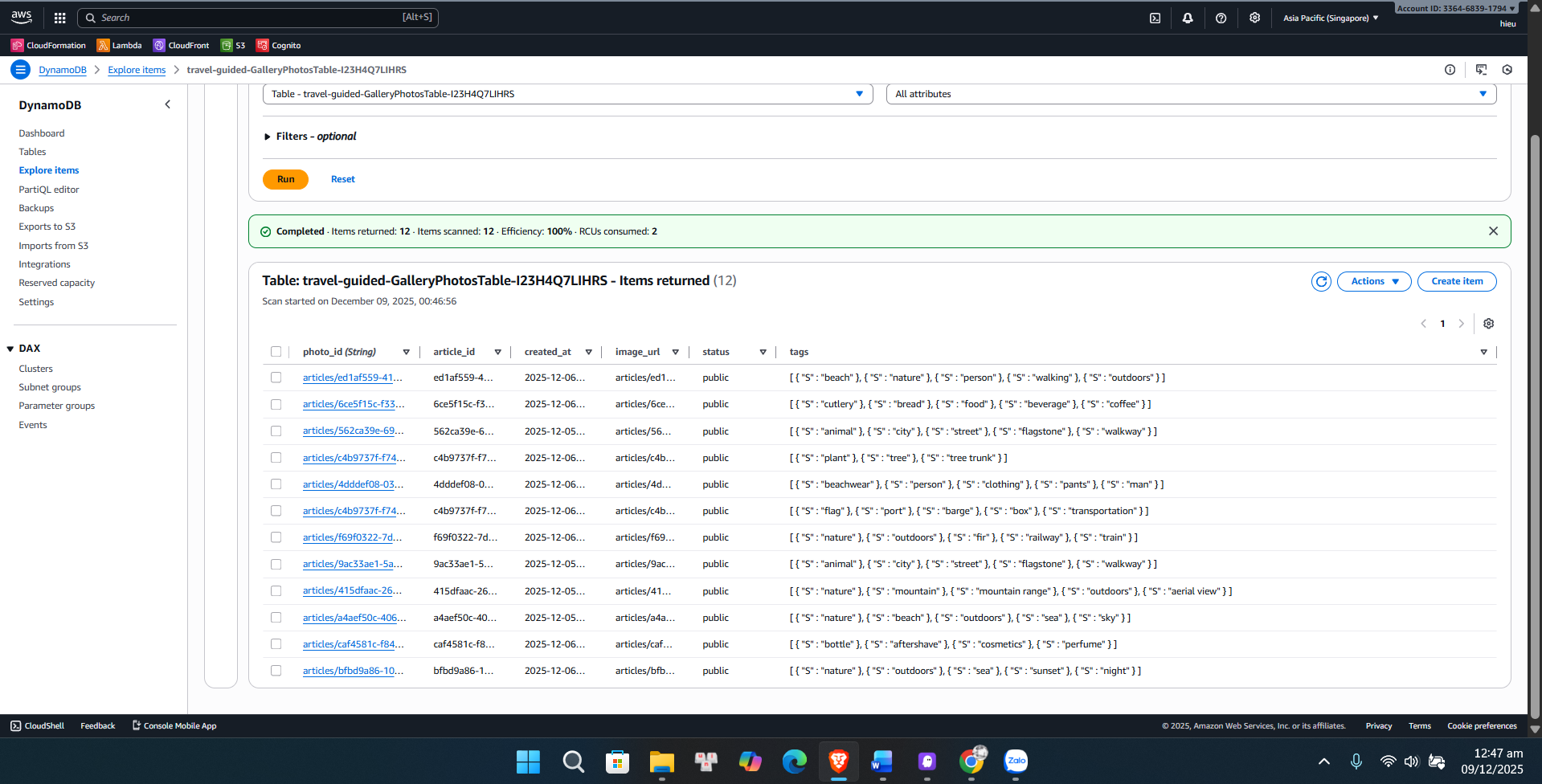 GalleryPhotosTable Structure
